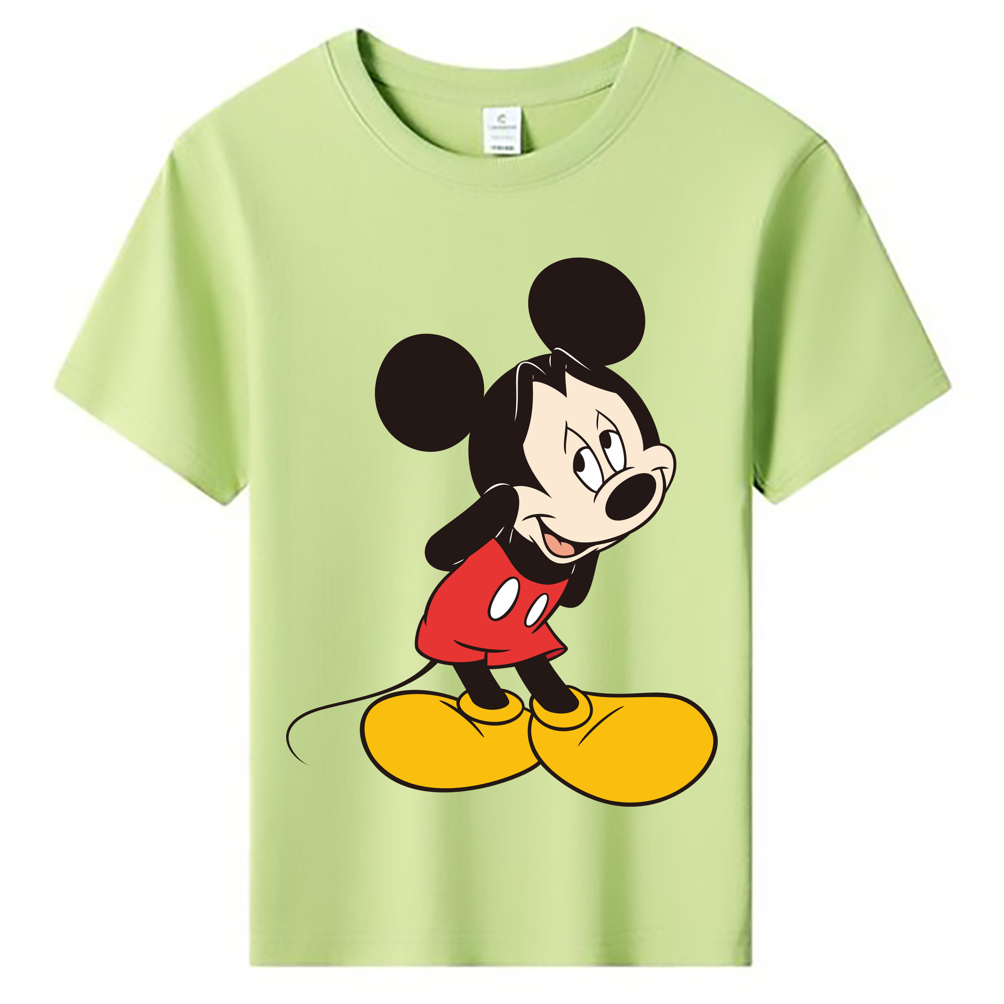 ミッキーマウス Mickey Mouse 綿100％キッズTシャツ（フロントプリント）